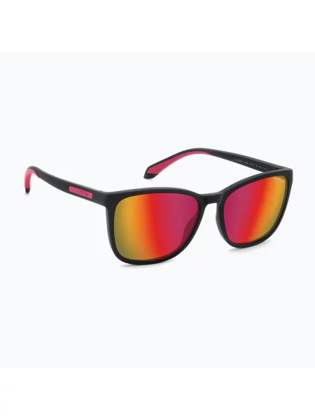 Okulary przeciwsłoneczne Polaroid PLD matte black red/red multilayer polarized high contrast czarne