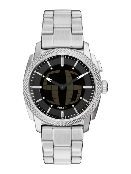 FOSSIL Analógové hodinky MACHINE BIG TIC farby bahna strieborná čierna
