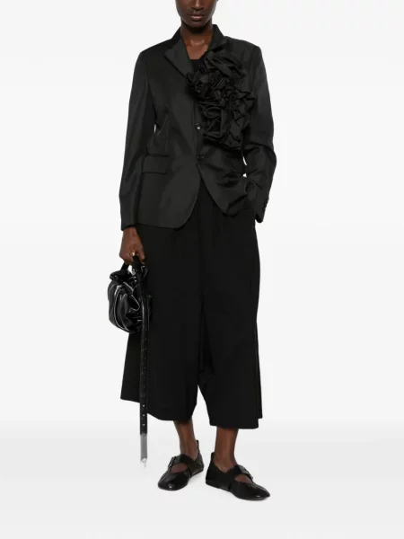 Sacou Comme Des Garçons cu model floral negru