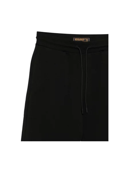 Spodnie Woolrich z logo czarne