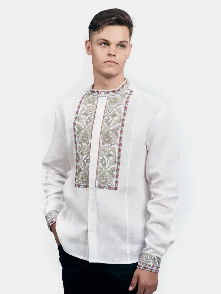 Едельвіка ­ Рубашка с длинным рукавом біла