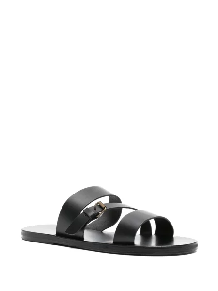 Kožené sandály Ancient Greek Sandals bez podpatku černé