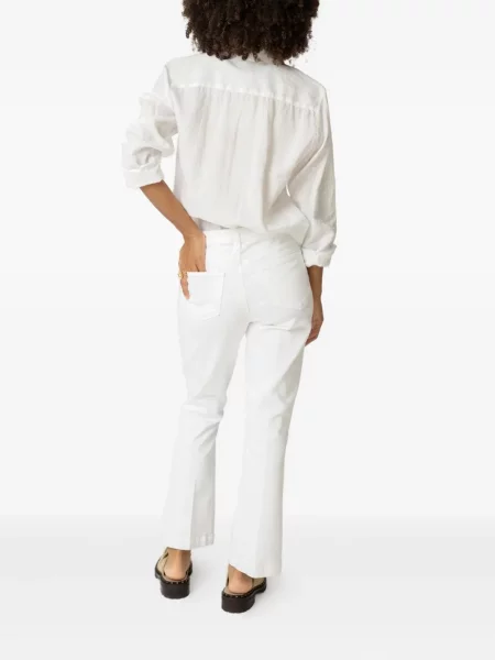 Pantaloni L'agence alb