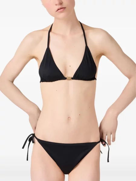 Bikini Miu Miu din jerseu negru