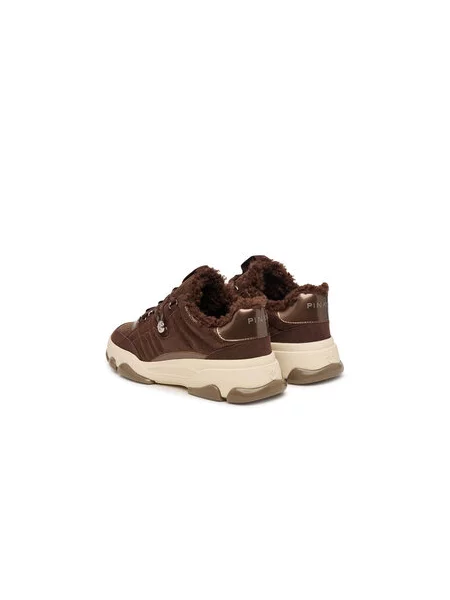 Pinko Athena 01 sneakers dámske kožené hnedá
