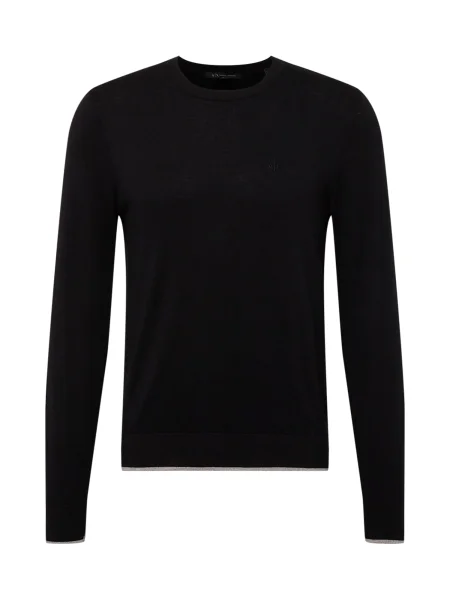 ARMANI EXCHANGE Pulover Maglieria gri amestecat negru