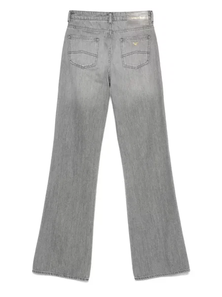 Blugi cu picior larg Emporio Armani gri