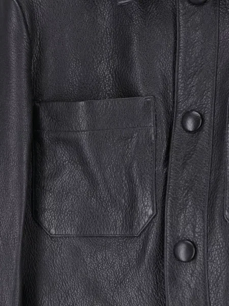 Geanta de piele Frame negru