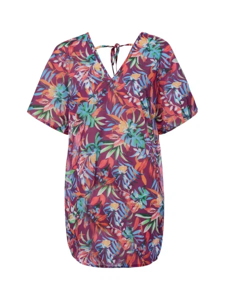 Venice Beach kaftan plażowy Kobiety lila|wielokolorowy wzorzysty 36