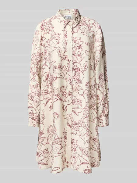 Sukienka koszulowa o długości do kolan z listwą guzikową na całej długości Jake*s Studio Woman
