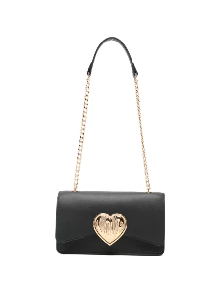 Colier Love Moschino cu motiv cu inimi negru