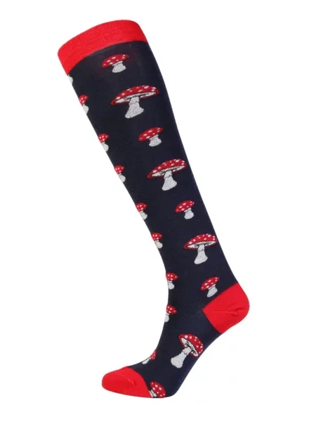 Sokisahtel Șosete PUFFBALL merino wool knee-highs with mushroom mai multe culori