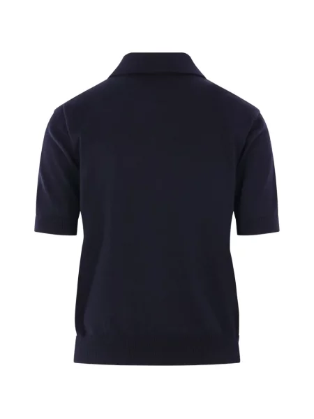 Tricou polo 's Max Mara tricotate albastru