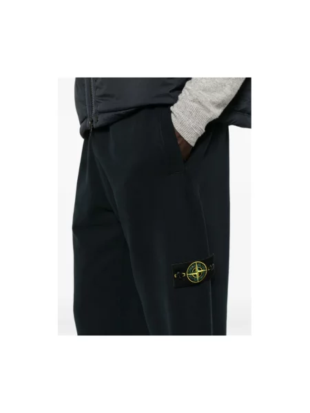 Spodnie dresowe Stone Island z kamieniami niebieskie