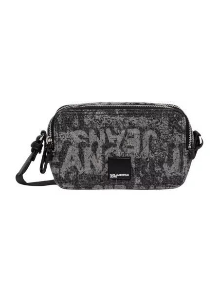 Karl Lagerfeld Jeans torebka crossbody jeansowa szara