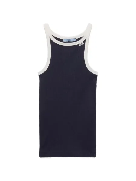 Top Prada tricotate albastru
