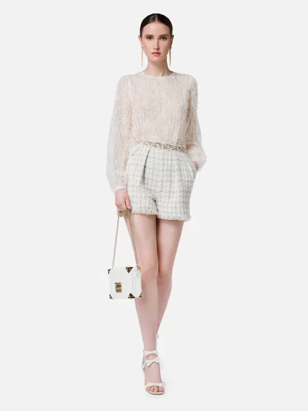 Блуза Elisabetta Franchi бежева