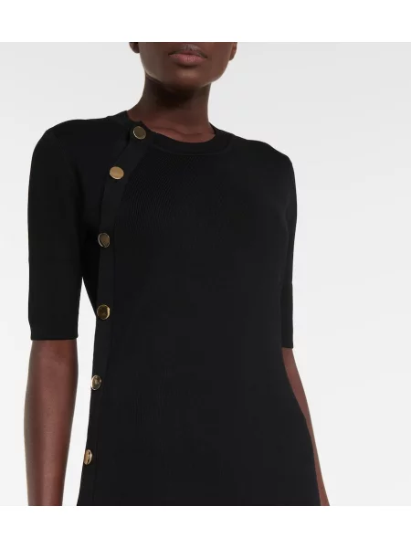 Rochie midi Altuzarra tricotate până la genunchi de costum negru