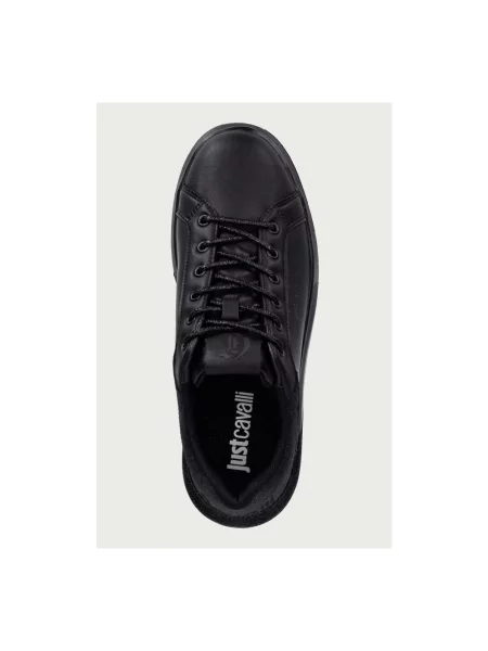 Just Cavalli sneakersy skórzane czarne