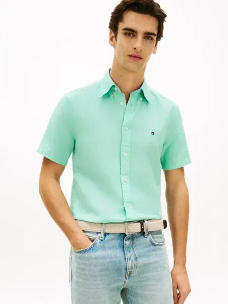 Tommy Hilfiger Cămașă | cu adaos de in