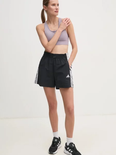 Шорти adidas Essentials візерунок висока посадка чорний