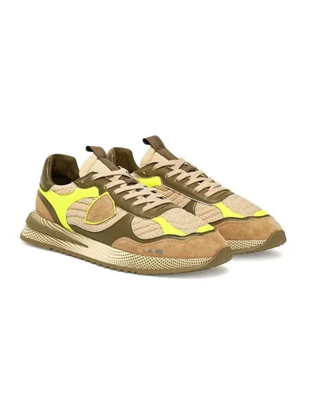 Sneakersy Philippe Model skórzane do biegania beżowe