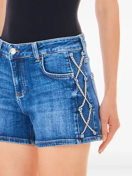 Pantaloni scurți din denim Liu Jo albastru