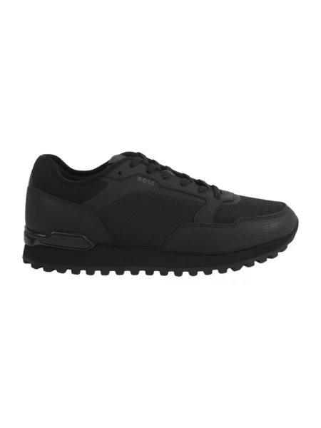Sneakersy Boss skórzane czarne