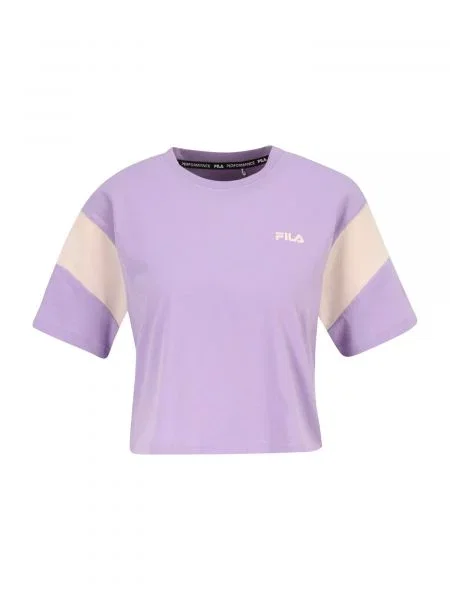 FILA Tricou funcțional TEMI mov lavandă / lână alb