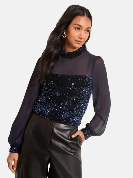 Friends Like These Bluză bleumarin