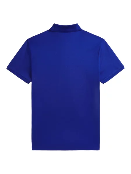 Поло тениска Ralph Lauren Purple Label бродирана синьо