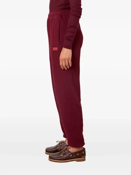 Spodnie American Vintage retro do biegania czerwone