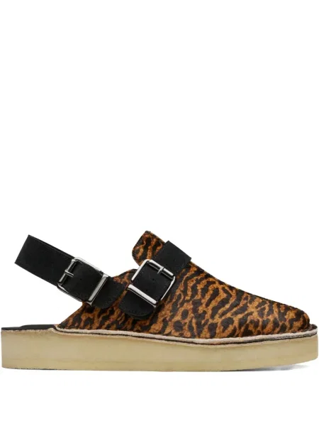 Papuci tip mules Clarks Originals maro