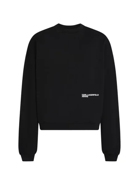 Hanorac Karl Lagerfeld Jeans cu imagine negru