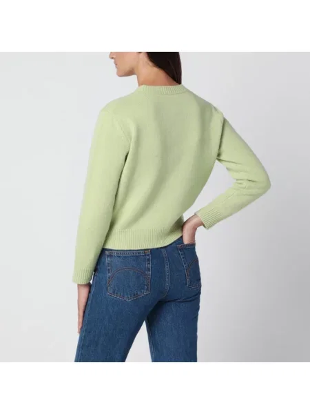 Sweter A.p.c. wełniany zielony