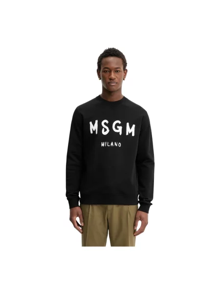 Bluza Msgm z logo czarna