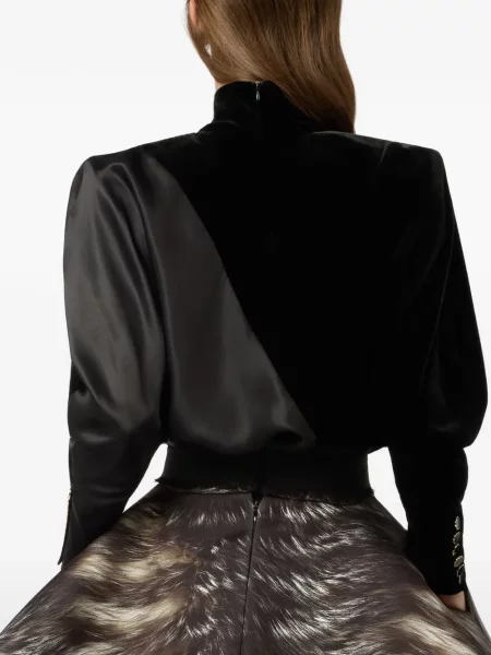 Lung top Roberto Cavalli negru