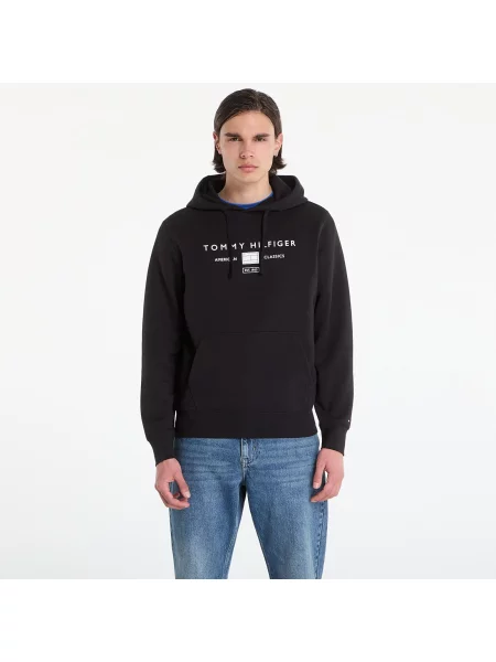 Суитшърт Tommy Hilfiger Brand Love Tr Mono Stack Hoody Black M черно