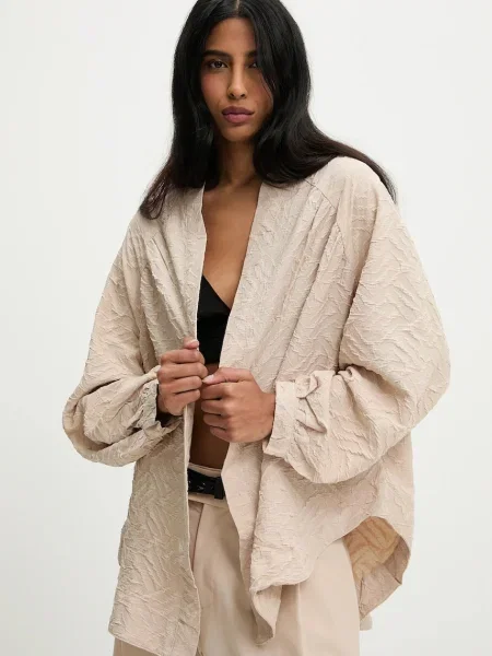 Ленен елек Answear.lab бежово