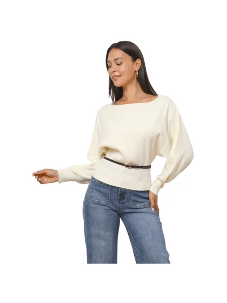 Pulover La Modeuse bej
