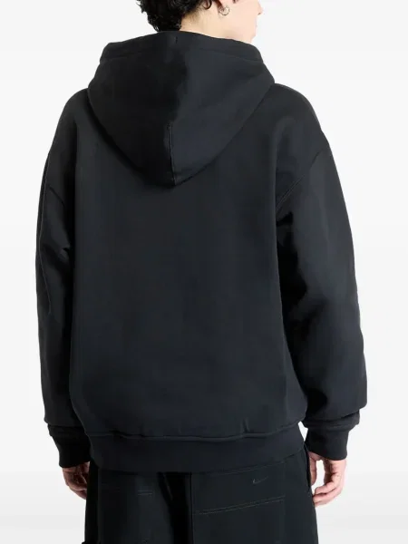 Top sport Nike din fleece plisat fără mâneci alb