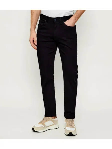 BOSS BLACK Pantaloni chino negru
