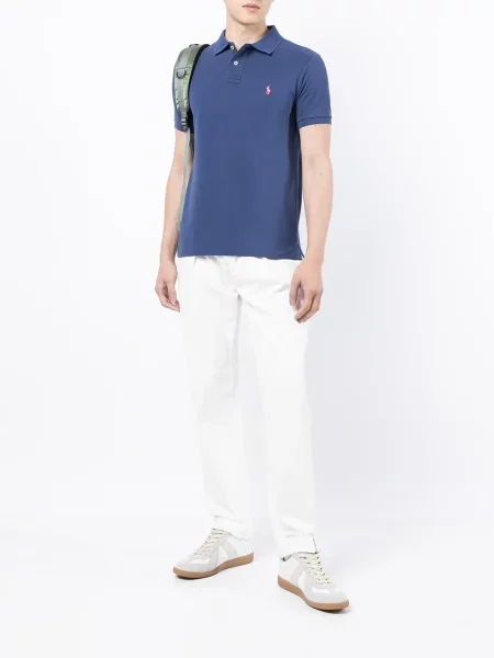 Koszulka Polo Ralph Lauren z nadrukiem niebieska