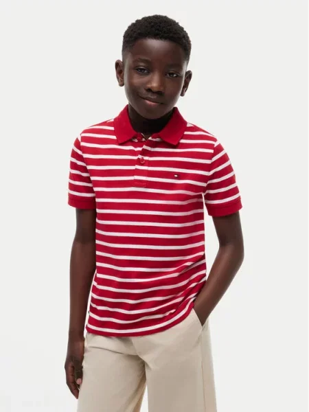 Tommy Hilfiger Pólóing Flag piros