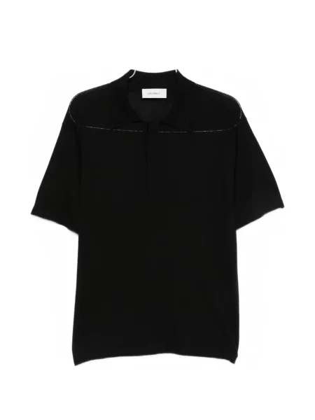 Scurt tricou polo Lisa Yang negru