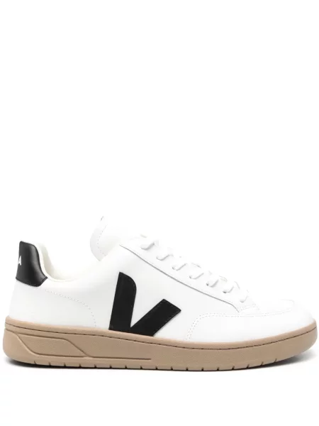 Sneakerși Veja V-12 din piele alb
