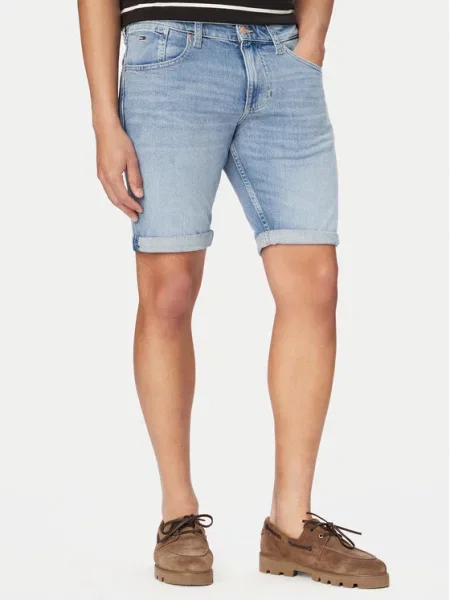 Kratke traper hlače Tommy Hilfiger Jeans plava