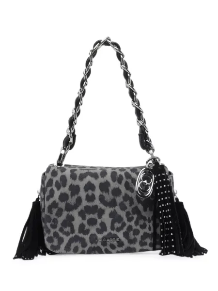 Geantă La Carrie cu imagine cu model leopard gri