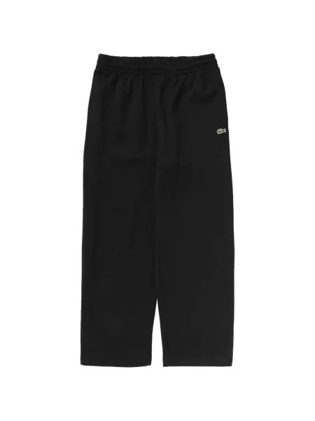 Pantaloni Lacoste alergare cu autograf negru