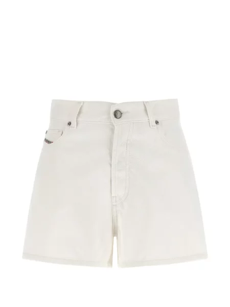 Pantaloni scurți din denim Diesel alb